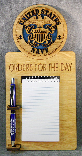 Magnetic Navy Note Pad Holder